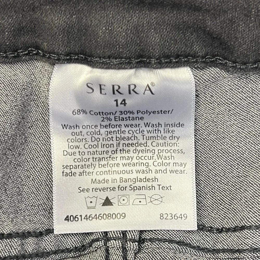 Serra Premium Jeggings Size 14 Gray High Rise Stretch Five Pocket Denim Leggings